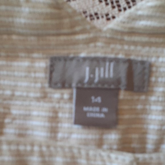 J. Jill Striped Cotton Wide Leg Pants - Picture 6 of 13